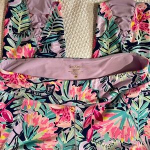 Lilly Pulitzer Luxletic Workout Capri Leggings, Size XL